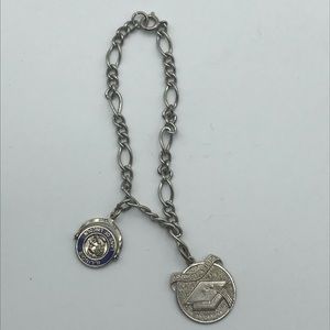 Graduation Sterling Silver Charm Illinois
